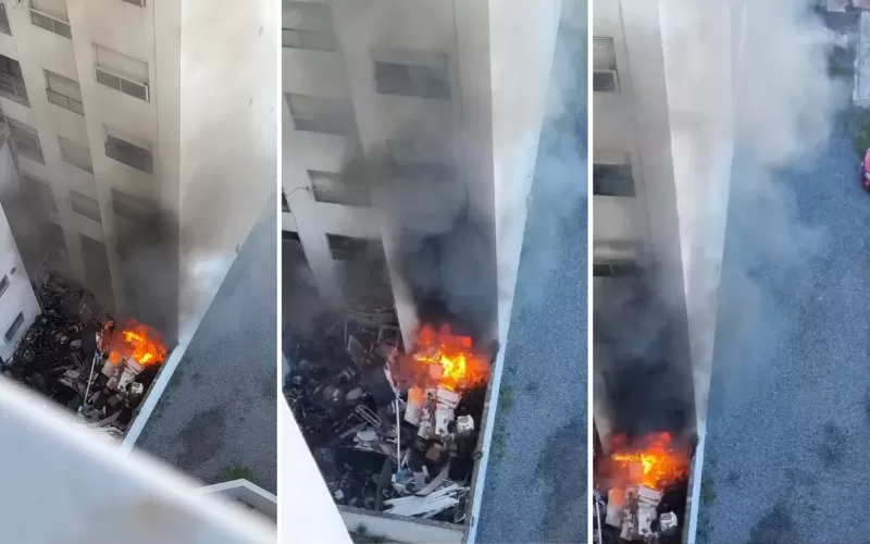 Fuego en el corazón de La Plata: se incendia un edificio en 2 y 45