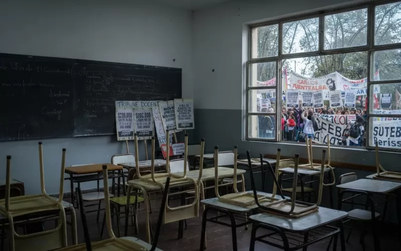 Paro docente en PBA: m&aacute;s de 3.000 educadores paralizan las escuelas