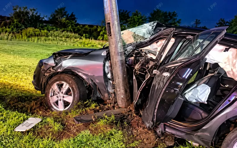 Violento impacto en Abasto: un automovilista perdi&oacute; el control de su Renault M&eacute;gane, choc&oacute; contra una columna y termin&oacute; internado