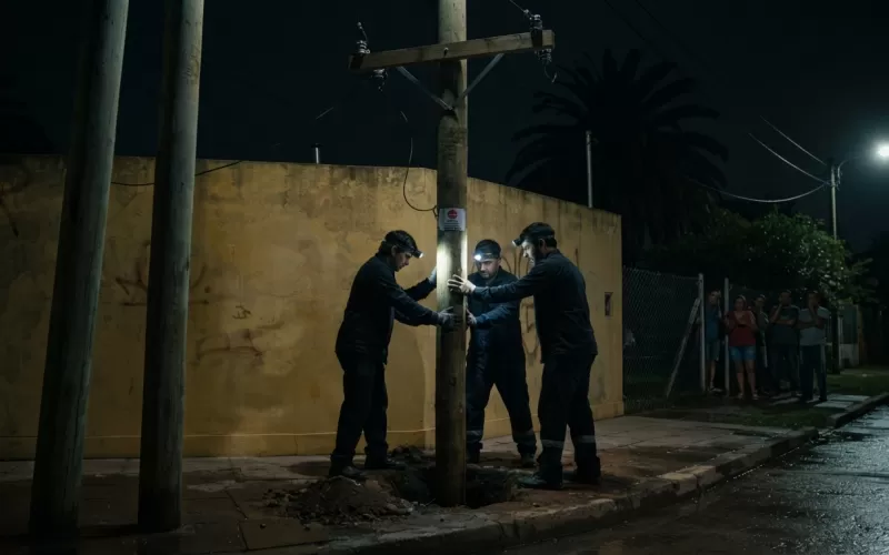 Denuncian nuevas instalaciones de Claro y cuestionan la colocaci&oacute;n de postes de madera en 24 y 173