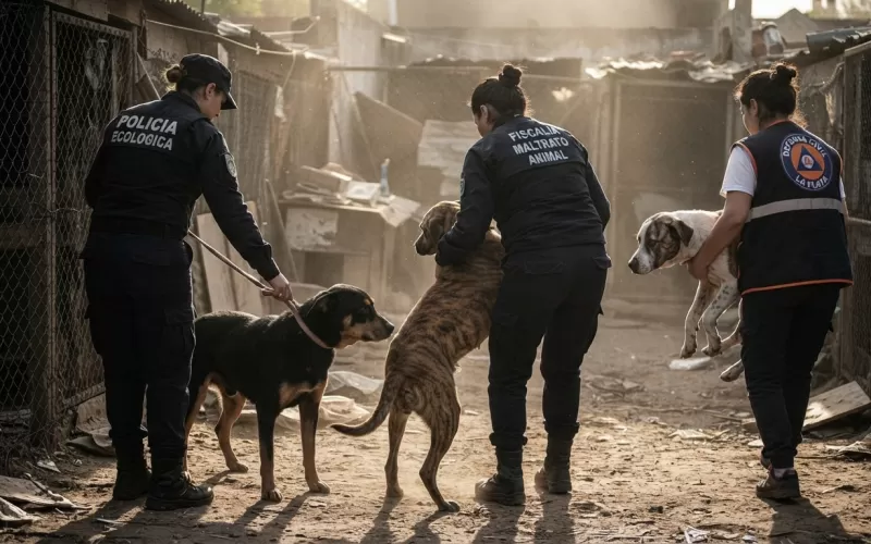 Rescataron a tres animales en Los Hornos tras denuncias por maltrato y reclamos a la Justicia